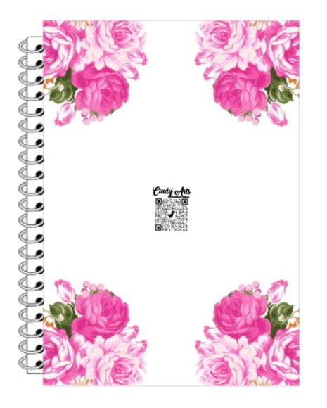 Caderninho/bloquinho e Lápis Borboleta Pink-10x14/40fls Br