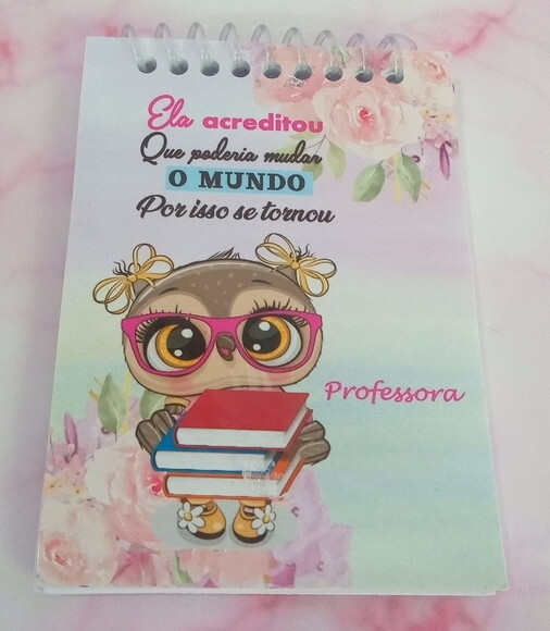 Caderninho/bloquinho Professora -10x14 40 F. Brancas
