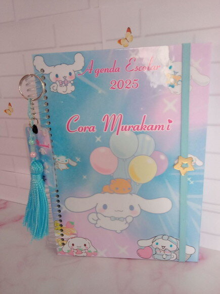 Agenda Escolar A5 Permanente 50 Folhas -cinnamoroll