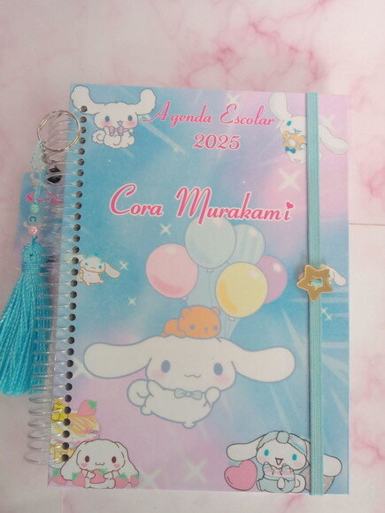 Agenda Escolar A5 Permanente 50 Folhas -cinnamoroll