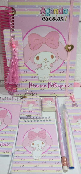 Agenda Escolar A5 Permanente 50 Folhas -my Melody