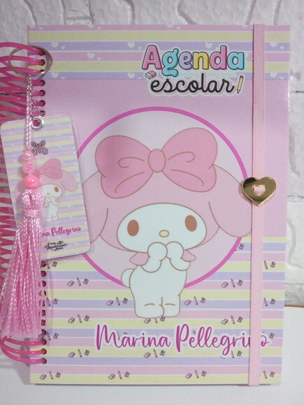 Agenda Escolar A5 Permanente 50 Folhas -my Melody