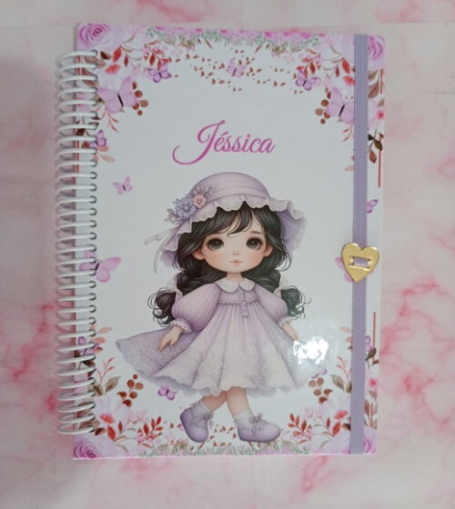 Agenda Escolar Borboleta Floral- A5 100 Folhas