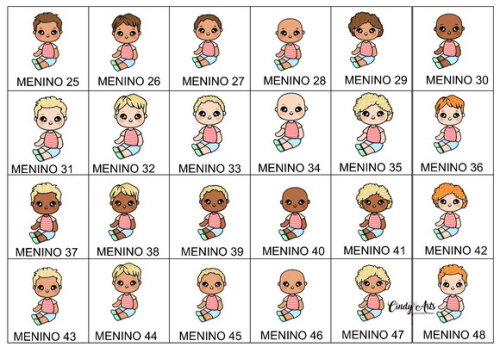 Agenda para Creche Menino-permanente/50 Folhas