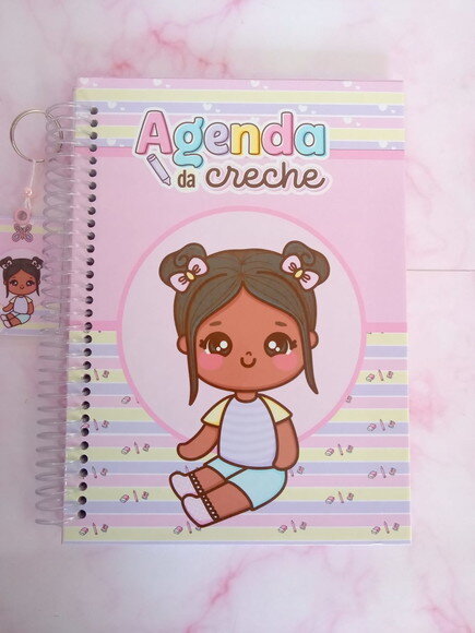 Agenda Permanente para Creche 2025 Menina-48 Folhas