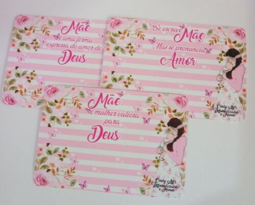 Bala na Card Dia das Mães -jardim das Abençoadas