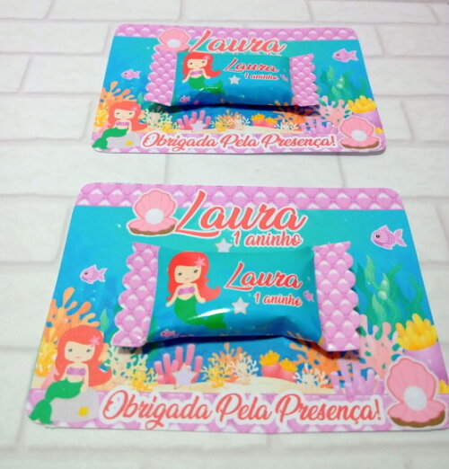 Bala na Card Pequena Sereia