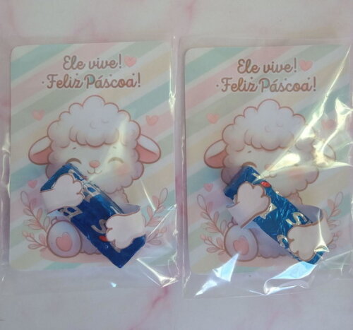 Bis na Card Feliz Páscoa -ovelhinha