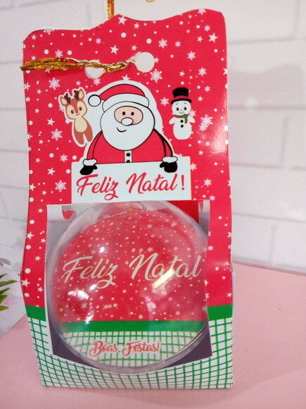 Bolinha de Natal Personalizada com Foto