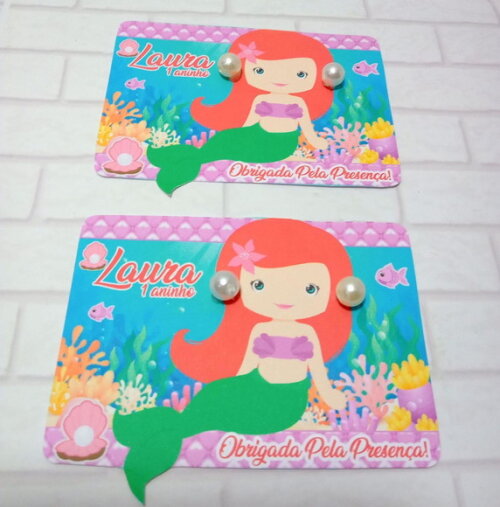 Brinco na Card - Pequena Sereia Cute