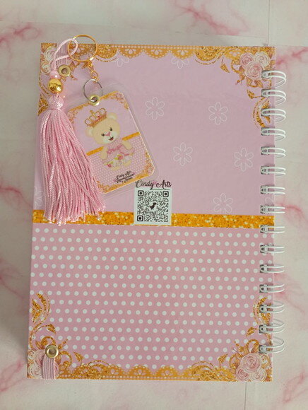 Caderneta de Saúde Personalizada Ursinha Princesa