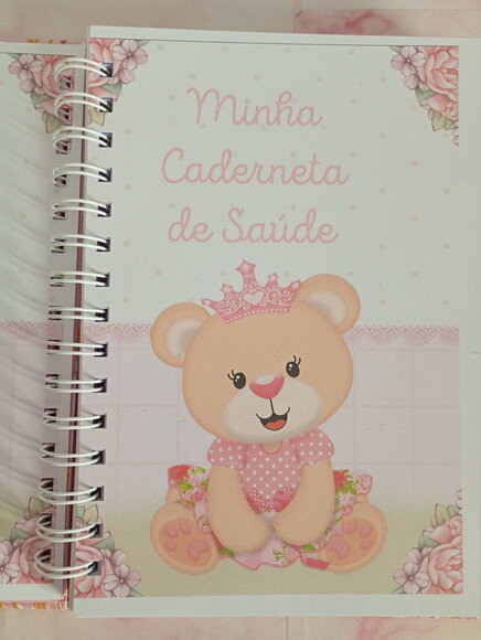 Caderneta de Saúde Personalizada Ursinha Princesa