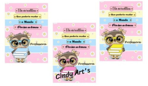 Caderninho/bloquinho A6 50 Folhas Brancas-professora