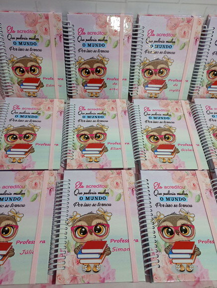 Caderninho/bloquinho A6 com 50 Folhas Brancas -professora