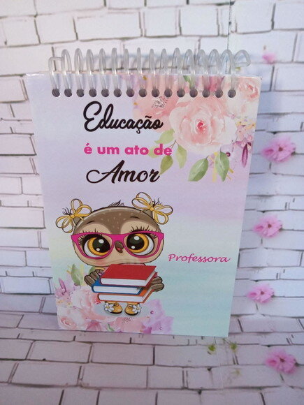 Caderninho/bloquinho A6 Pautado 50 Folhas Professora