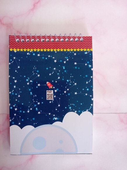 Caderninho/bloquinho Astronauta-7x10 40fls Brancas