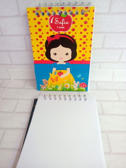 Caderninho/bloquinho Branca de Neve Cute -7x10 40fls Brancas
