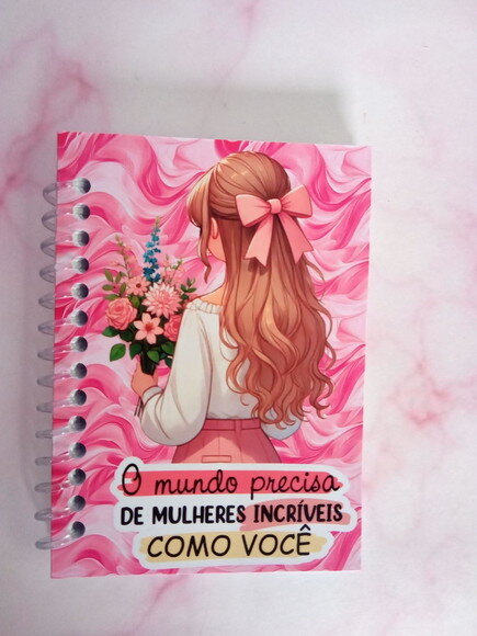 Caderninho/bloquinho Dia da Mulher-7x10 40fls Brancas