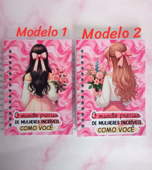 Caderninho/bloquinho Dia da Mulher-7x10 40fls Brancas