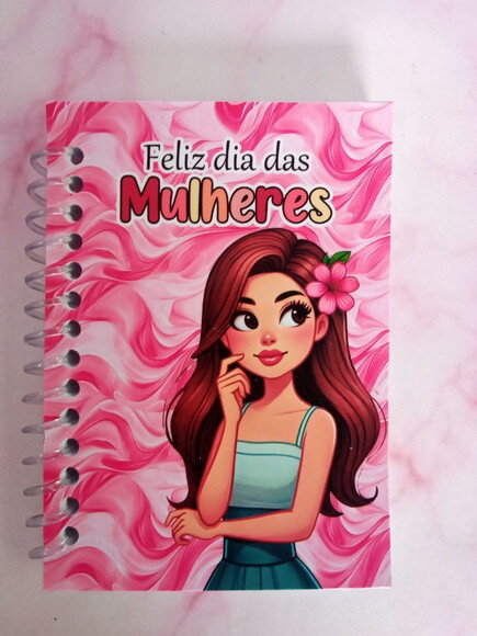 Caderninho/bloquinho Dia da Mulher-7x10 40fls Brancas