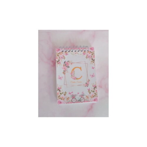 Caderninho/bloquinho Floral c Mini Lapis-7x10 40 Fls