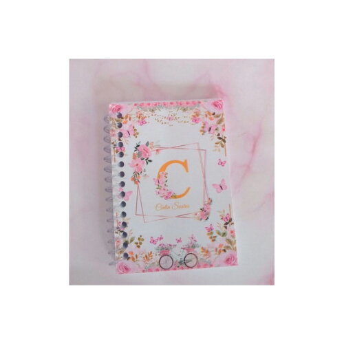 Caderninho/bloquinho Floral c Mini Lapis-7x10 40 Fls