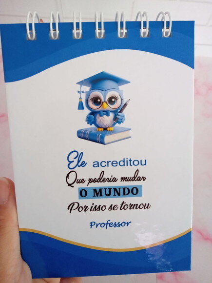 Caderninho/bloquinho Professora A6 Pautado C/100 Folhas