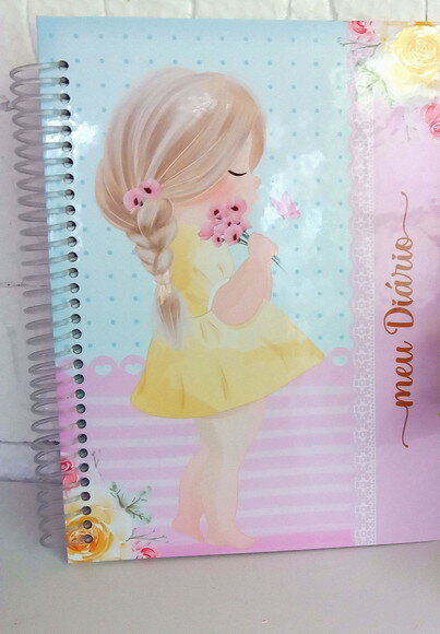 Caderno Pautado A5 100 Folhas-diário Cute