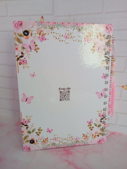 Caderno Pautado Professora Floral -a5 c/ 50 Folhas