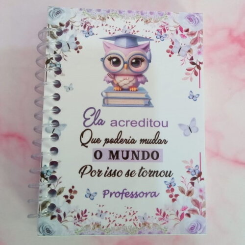 Caderno Universitário 100 Folhas Dia dos Professores