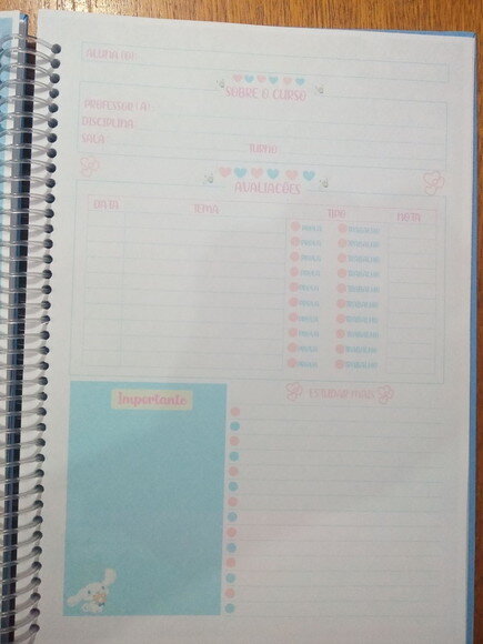 Caderno Universitário Holográfico -100 Folhas