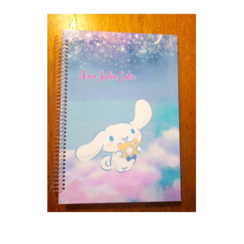 Caderno Universitário Personalizado Cinnamoroll -50 Folhas