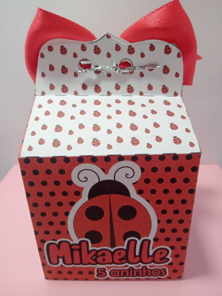 Caixa Cubo Delicada Joaninha