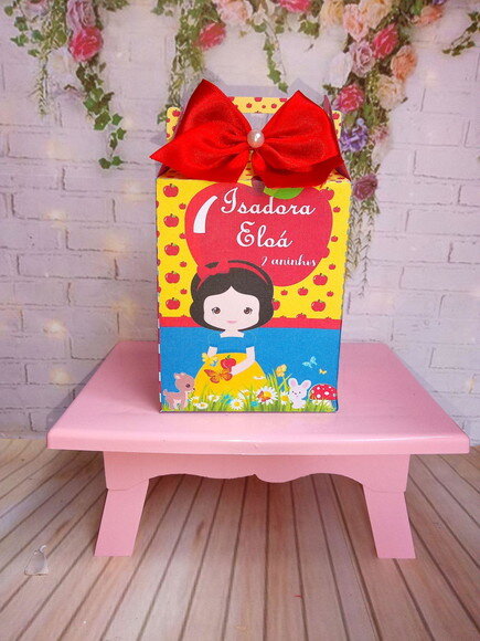 Caixa Lancheirinha Branca de Neve Cute