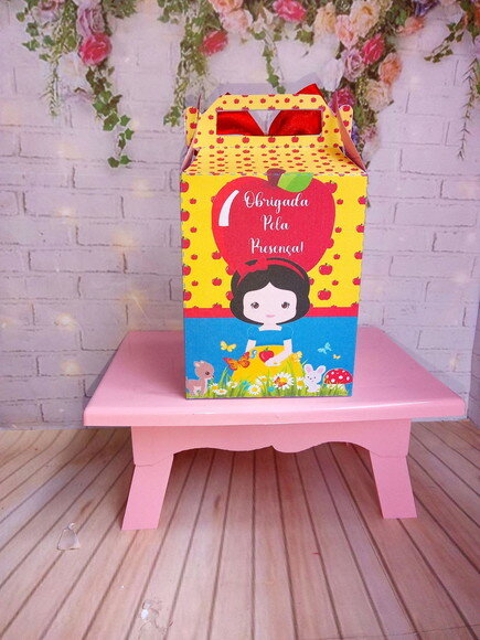 Caixa Lancheirinha Branca de Neve Cute