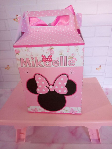 Caixa Lancheirinha Jardim da Minnie Rosa