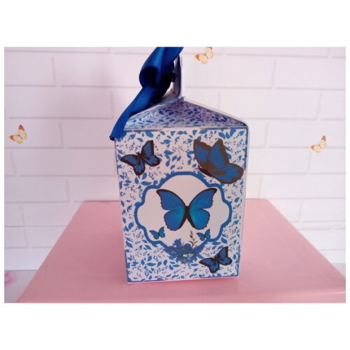 Caixa Milk Borboleta Azul 2.0
