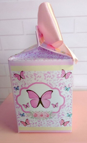 Caixa Milk Borboleta Candy Color