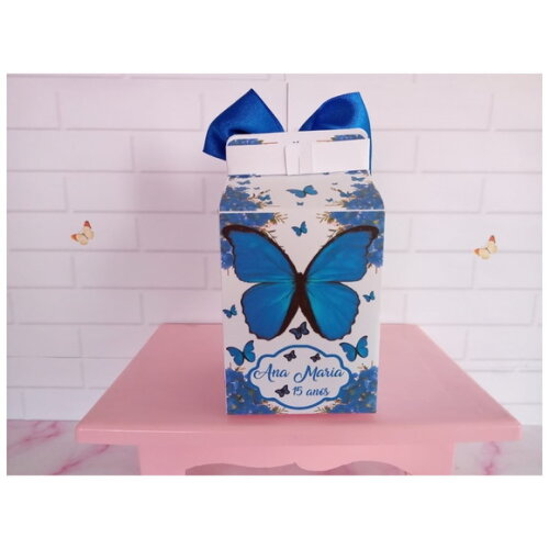 Caixa Milk Borboleta Azul 2.0
