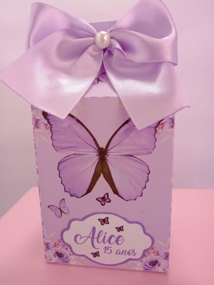 Caixa Milk Borboleta Lilás