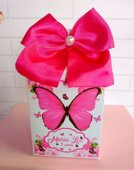 Caixa Milk Borboleta Pink
