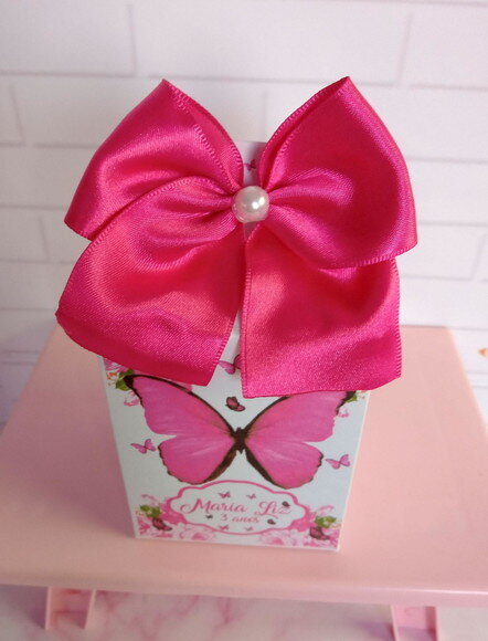 Caixa Milk Borboleta Pink