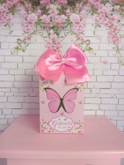 Caixa Milk Borboleta Rosa
