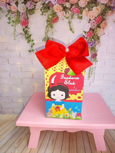 Caixa Milk Branca de Neve Cute
