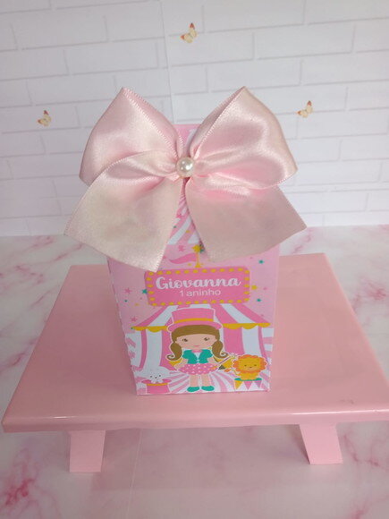 Caixa Milk Circo Rosa Menina
