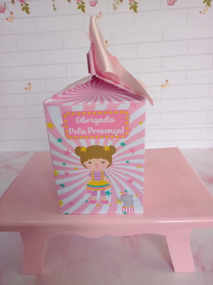 Caixa Milk Circo Rosa Menina