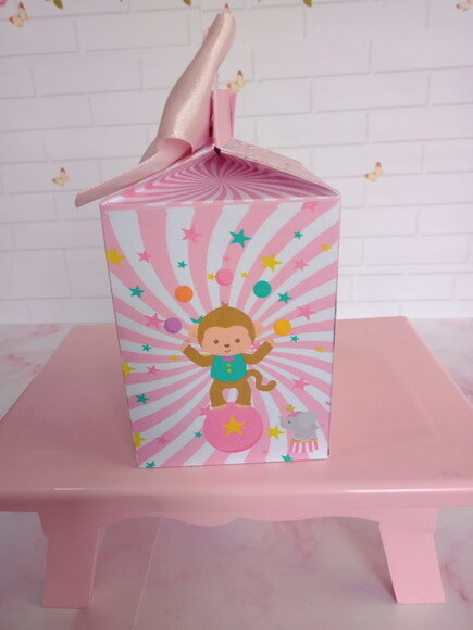 Caixa Milk Circo Rosa Menina