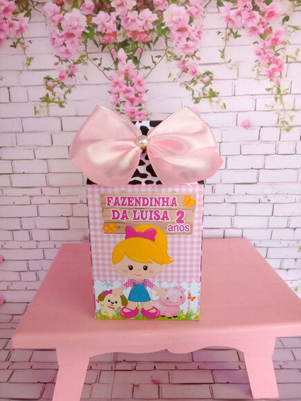 Caixa Milk Fazendinha Rosa