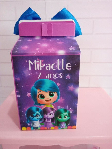 Caixa Milk Personalizada Divertidamente Cute