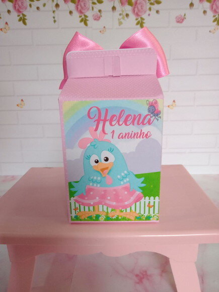 Caixa Milk Personalizada Galinha Pintadinha Candy Color